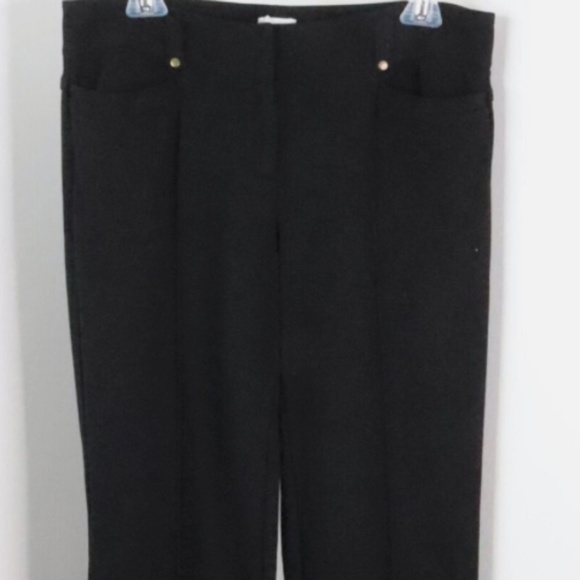 Cache Solid Black Stretch Bootcut Trouser Pants - Picture 1 of 10
